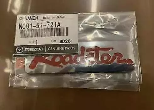 MAZDA OEM Roadster MX-5 MIATA NA8C EMBLEM Budge Sticker REAR RED JDM