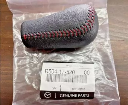 MAZDA Shift Change Knob RX-7 FD3S SPIRIT R Genuine Shifter Leather Red Stitch