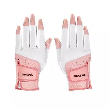 MAZEL Golf Gloves for Both Hands Fingertip Cut Gloves S Women s 16~18cm (Pink, (16cm)) розовый