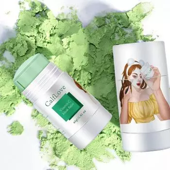 Мазок типа грязевая пленка, глубокая очистка, твердая маска для лица с зеленым чаем