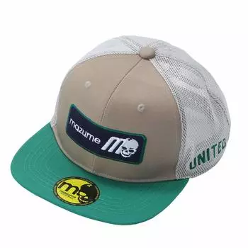 Mazume FLAT CAP Mesh m Skull BOX Logo Beige Free MZCP-539-03 бежевый