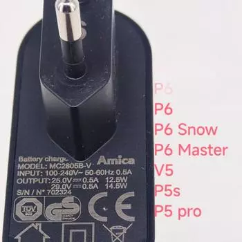 MC2805B-V 0.5A EU зарядное устройство для Midea Vacuum V5 P5s P5 pro P6 P6 Snow 25v