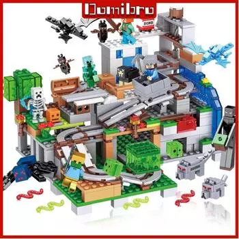 MC Building Block Farm and Villages Field Cave Trap Toys для детей Farm-210+Pcs