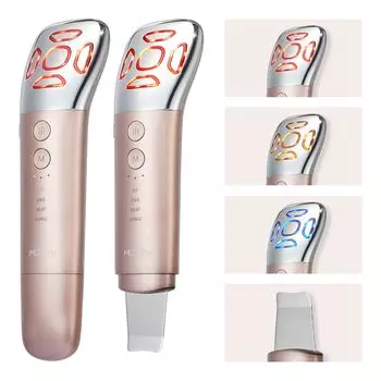 MCAura Устройство для красоты лица Novalift Устройство для ухода за лицом 3-цветный светодиодный светильник Эстетическая ЭМС Микротоковая ультразвуковая вибрация Очистка пор кожи