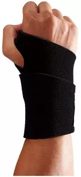 McDavid MVJ M451N Wrist No High School Baseball F Support, Logo, Ambidextrous, Model, Black, чёрный