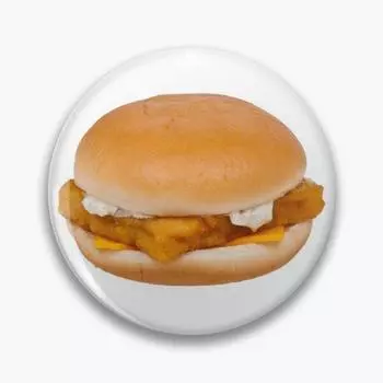 Mcdonald Is Filet O Fish, мягкая пуговица, милый декоративный значок, модная женская модная женская шляпа с рисунком, воротник, ювелирное изделие, булавка с отворотом