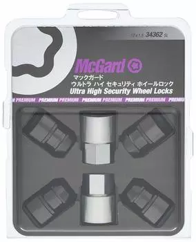 McGard MCG-34362SL MCG-34362SL Lock Nut M12X1.5 21H High Security Black MCG-34362SL