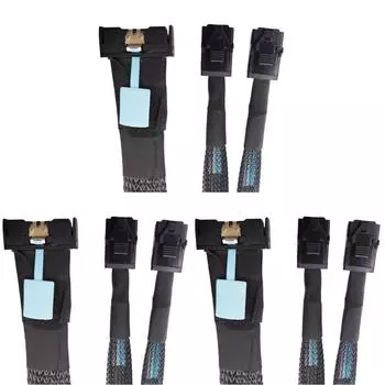 MCIO 8i 74P Slimline SAS-2-SFF-8643 Кабель 0,8 м Серверный адаптер PCIE5.0