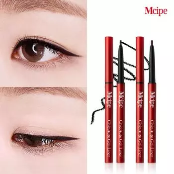 MCP 1+1 Smudge-Free Tattoo Auto Slim Gel Eyeliner, 1 piece, Auto Brown+Brown