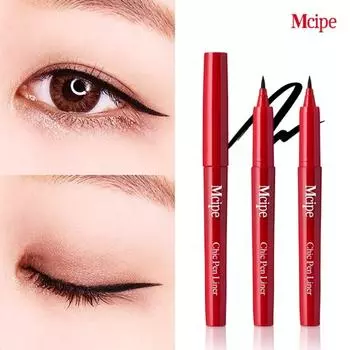 MCP 1+1 smudge-free tattoo brush eyeliner, 1 piece, brush black + brown