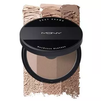 McQueen New York Fake Up 3 Color Shading 9 г, серо-коричневый, 9 шт.