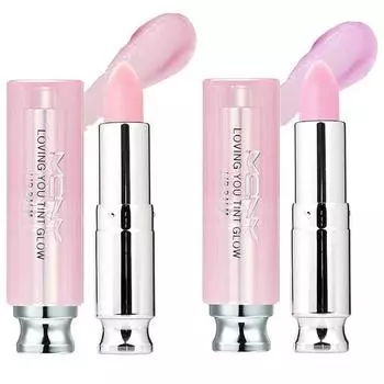 McQueen New York Loving You Tint Glow Lip Balm 2 Set, Vivid Pink, Lovely Pink, 3,5г, 1 Набор Популярная корейская косметика