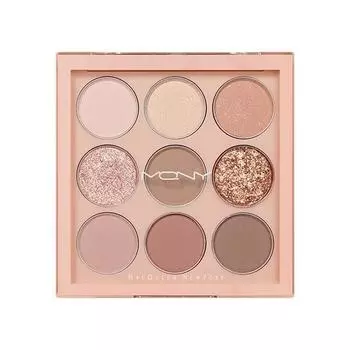 McQueen New York New York 1001 Tone Onton Shadow Palette Pro9, Nude Mood, 1 популярная корейская косметика