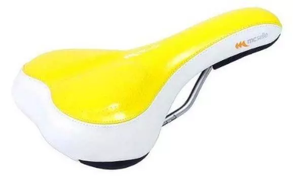 MCSELLE Saddle Zippy+gel Желтый/Белый жёлтый