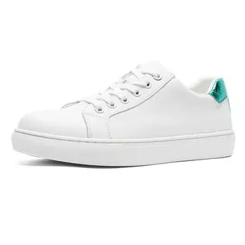 MCTIN Белая обувь унисекс для женщин, повседневные дышащие кроссовки на платформе, мужская кожаная спортивная обувь на плоской подошве