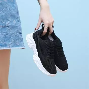 MCTIN Мужские кроссовки для бега Легкие кроссовки Мужские дышащие теннисные туфли с выемкой Нескользящие спортивные туфли 39 чёрный