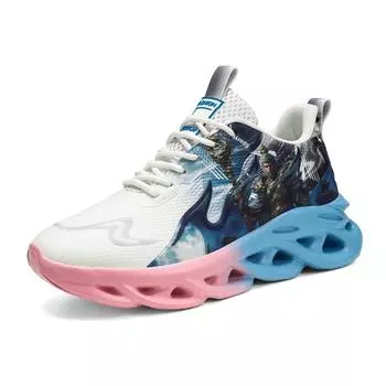 MCTIN Новые кроссовки для бега женские повседневные спортивные туфли мужские дышащие легкие с мягкой подошвой 36 чёрный/белый