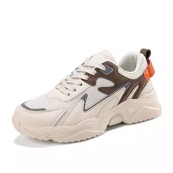 MCTIN/парная повседневная обувь для женщин, дышащие кроссовки на платформе, спортивная обувь на толстой подошве для мужчин 36 чёрный