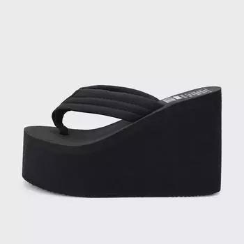 MCTIN/тапочки 12 см, женская обувь на высоком каблуке и платформе, пляжные домашние тапочки на танкетке, женские шлепанцы