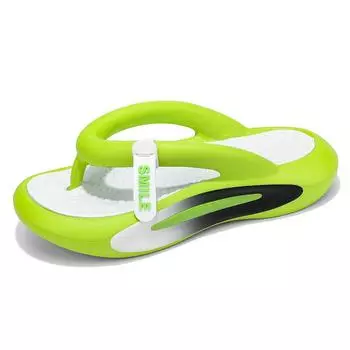 MCTIN унисекс вьетнамки, летняя пляжная обувь, нескользящие шлепанцы на платформе для женщин, мужские тапочки из ЭВА на мягкой толстой подошве 5 см 36 чёрный