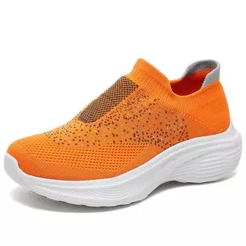 MCTIN Женские носки, обувь, весна-осень, дышащие ботильоны 36 белый/чёрный