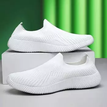 MCTIN/Женская обувь на плоской подошве, туфли с круглым носком на мелкой подошве, удобная повседневная обувь с дышащей сеткой и босиком