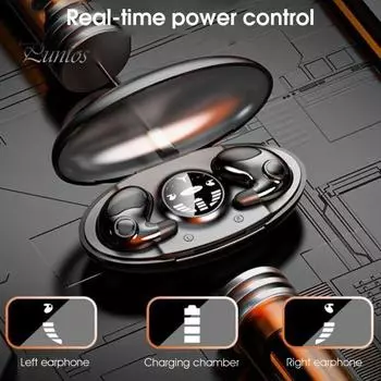 MD538 беспроводные наушники-вкладыши с высококачественным интеллектуальным шумоподавлением, светодиодным цифровым дисплеем, совместимым с Bluetooth, 5.3-дюймовые мини-наушники-вкладыши для iPhone чёрный