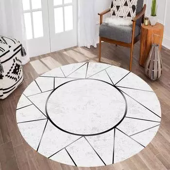 MD-LIFE HOME Нескользящий круглый ковер с цифровой печатью MD1255