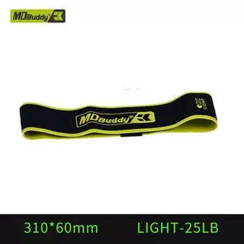 Mdbuddy Stretch Hip Exercise Band Md1389 Knitting Strain Relief Bushing Fitness Yoga Hip Lifting Squat Nylon Elastic Force Circle LIGHT level approximately 28 lbs.
