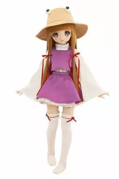 MDD совместимо со всеми сезонами Touhou Project Suwako Moriya Suwako японская одежда шляпа оружие комплект платье костюм 40 см кукла BJD кукла одежда не [Petite фиолетовый