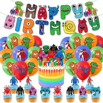 MDJAIE Сад Bang Bang Украшение на день рождения Сад Bang Bang Гирлянда из воздушных шаров на день рождения Воздушные шары на день рождения Украшение на день рождения Набор воздушных шаров Happy