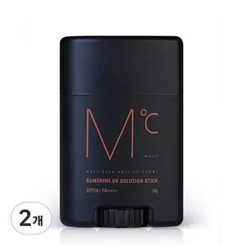 Mdoc Sunshine UV Solution Stick SPF50+ PA++++, 20г, 2 штуки, лучшая мужская косметика Кореи