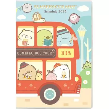 ME67307 Sumikko Gurashi Thread Binding Notebook B6 Monthly