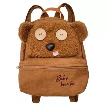 Me Despicable Tim Bear Cartoon Plush Backpack Large Capacity Schoolbag Student