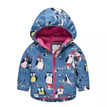 Meanbear осенне-зимняя модная ветровка с капюшоном и длинными рукавами для отдыха для мальчиков и девочек 140