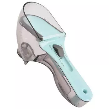 Measuring Cup Adjustable Spoon Kitchen Plastic Baking Dry Fluid Seasoning Scoop with Scale large