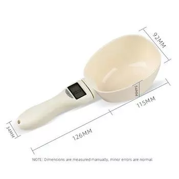 Measuring spoon, electronic scale, measuring spoon scale, cat food, dog food, pet feeding spoon, kitchen baking weighing spoon 3-800g