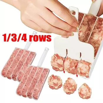 Машина для приготовления фрикаделек, шариков, рыбных шариков, говяжьих шариков, рисовых шариков, форма для приготовления домашних шариков для фрикаделек, зажимы, инструменты, кухонные гаджеты