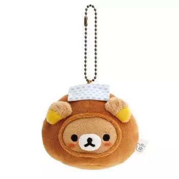 Meatball Rilakkuma Roasted Mantou Plush Toy Cartoon Keychain Backpack Pendant Bun