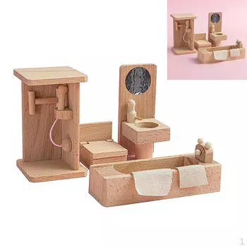 Мебель для комнаты/столовой/спальни, украшение, притворная игрушка Bathroom