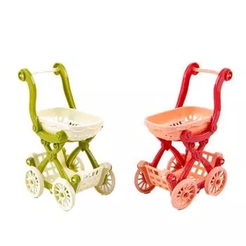 Мебель для кукольного домика, аксессуары для девочек, игровой дом, игрушки, корзина, подарок своими руками красный