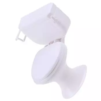 Мебель для кукольного домика, винтажная ванная комната, туалет, миниатюрные игрушки, аксессуары для кукол белый