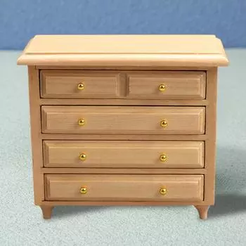 Мебель для кукольного домика, высокая имитация износостойкая легкая новинка, мини-спальня, деревянная тумбочка для кровати, игровой домик, игрушка для подарков белый