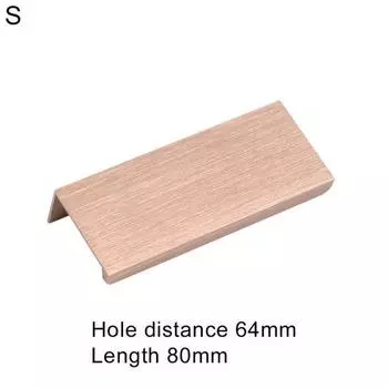 Мебель, кухонный шкаф, шкаф, выдвижная ручка, дверная металлическая скрытая ручка S шампанского