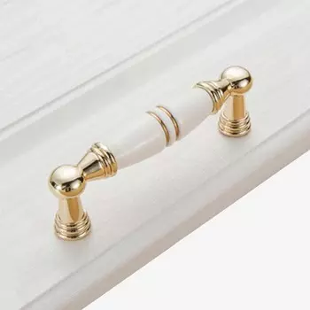 Мебельная фурнитура Шкаф с винтом Керамическая ручка-кнопка для шкафа Ручки-скобы Дверные ручки Ручки для ящиков Type H