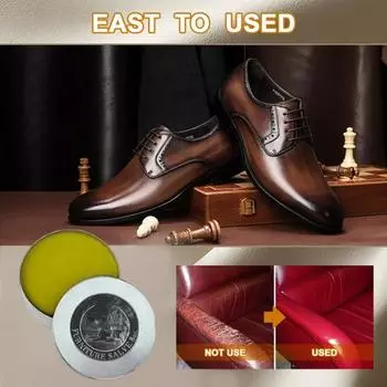 Мебельная мазь, бальзам для ремонта царапин на коже, экологически чистый, полностью натуральный, легко наносится, высокоэффективное средство для чистки кожи, комплект для ремонта царапин на диване A