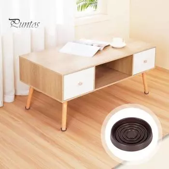 Мебельная подставка для колесиков, круглая, квадратная, для кровати, дивана, стула, ножки, стопор для кровати, нескользящий коврик для подставки под стол, противоскользящий захват, защитная накладка для пола из твердой древесины Circle