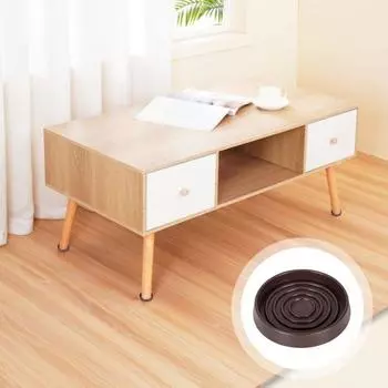 Мебельная подставка для колесиков, круглая, квадратная, для кровати, дивана, стула, ножки, стопор для кровати, нескользящий коврик для подставки под стол, противоскользящий захват, защитная накладка для пола из твердой древесины Circle