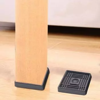 Мебельная подставка для колесиков, круглая, квадратная, для кровати, дивана, стула, ножки, стопор для кровати, нескользящий коврик для подставки под стол, противоскользящий захват, защитная накладка для пола из твердой древесины Round