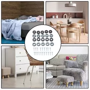 Мебельные направляющие Движущиеся полозья Синие мебельные ножки Слайдеры 25mm